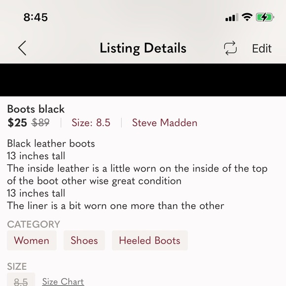 Steve Madden Boots - Picture 2 of 2